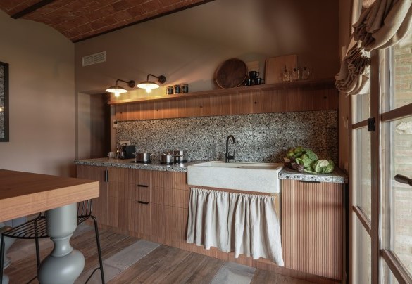 The kitchen in the annex on the ground floor – Agriresort Bacaringhe 