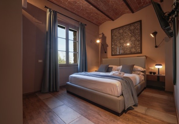 The double bedroom no. 8 in the independent unit on the ground floor - Agriresort Bacaringhe 