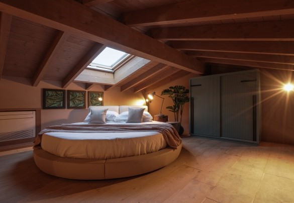 The double bedroom no. 3 on the first floor in the loft – Agriresort Bacaringhe
