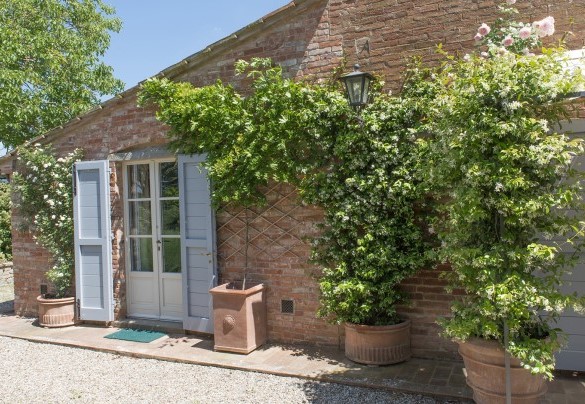 The typical charm of Tuscan farmhouses, framed by a luxuriant well-kept garden - Albachiara   