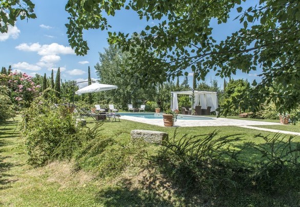  The pool area embraced by trees and typical vegetation of the area - Albachiara
