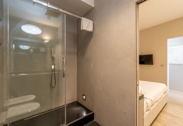 The en-suite bathroom with shower – Aurora