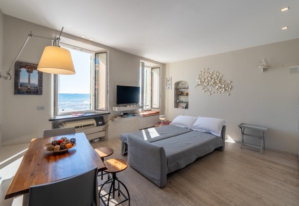The living room sofa turns into a double bed – Aurora