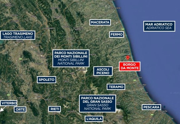 Borgo da Monte - Mappa