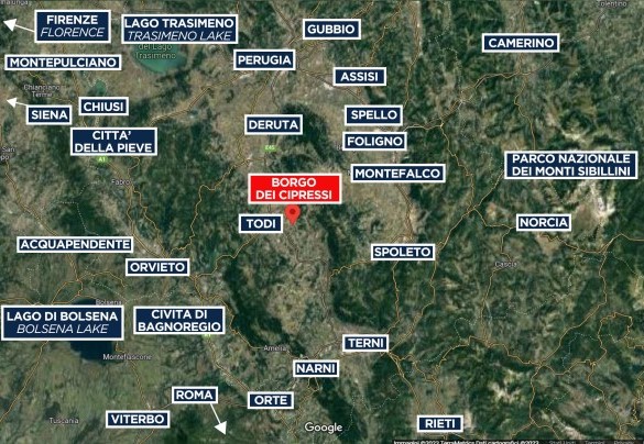 Borgo dei Cipressi - Mappa