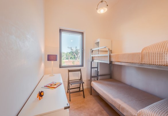 La camera doppia con letti a castello n.2 nella “lamia”- Borgo dell’Agrumeto