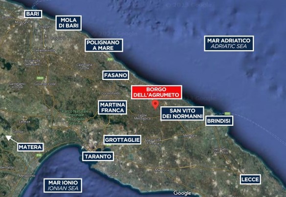 Borgo dell'agrumeto - Mappa