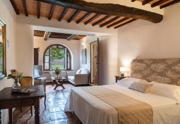 Double bedroom with divisible bed n.2 on the ground floor of the main house – Borgo Gallinaio