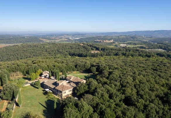  The house is framed by an authentic green lung of Turkey oaks, holm oaks and olive trees – Borgo Gallinaio