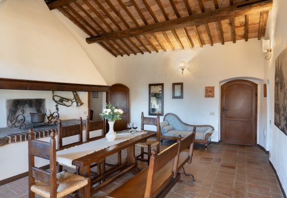 Living area on the first floor of the main house- Borgo Gallinaio