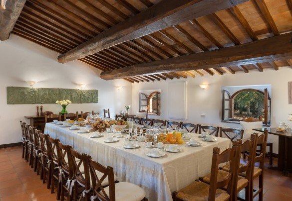 The dining room on the ground floor – Borgo Gallinaio