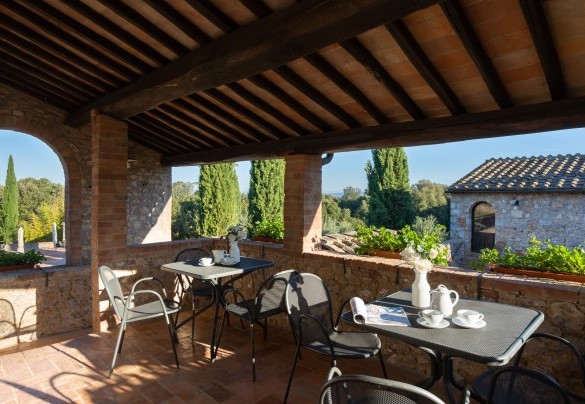 The terrace on the first floor  - Borgo Gallinaio 