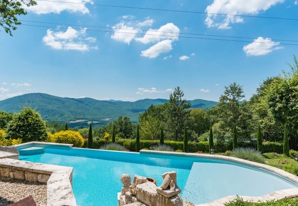 View from the pool terrace – Borgo Paradiso