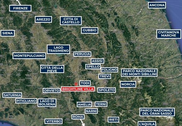 Mappa - Brightline Villa