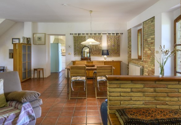 Soggiorno open space in unità 1 – Ca Lucciola