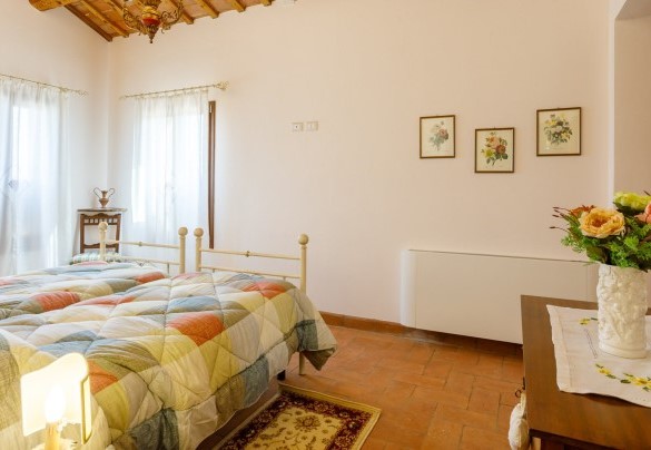 Twin bedroom on the first floor – Ca’ Pellicciano
