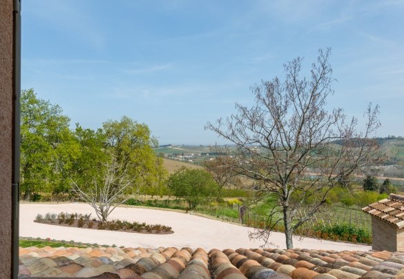 The villa is located in a wonderful hilly position, overlooking the olive groves and vineyards of the Romagna countryside – Ca’ Pellicciano