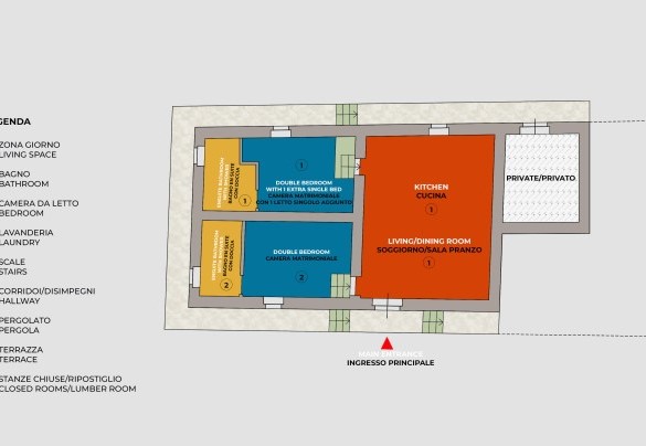 Ca Quattrocchi - Lower floor