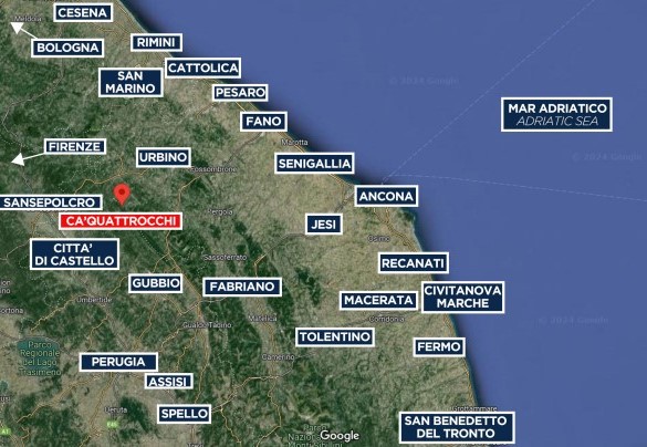Ca Quattrocchi - Map