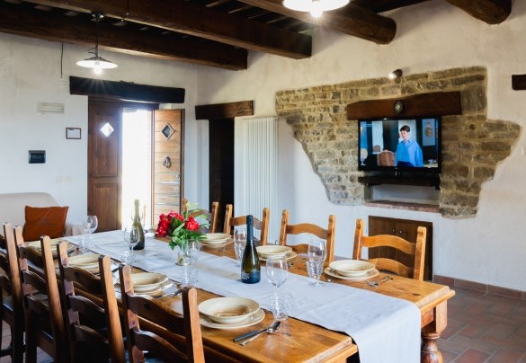 Entrance to the dining area no. 1 of ​​the downstairs apartment - Ca Quattrocchi