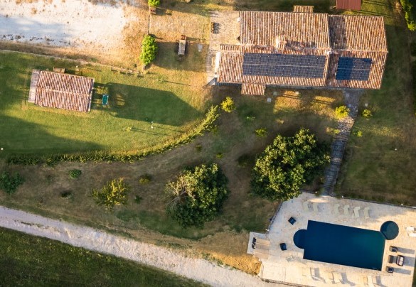 Aerial view at sunset - Ca Quattrocchi