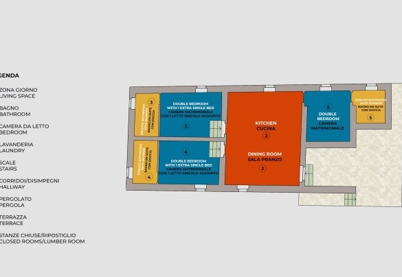 Ca Quattrocchi - Upper Floor