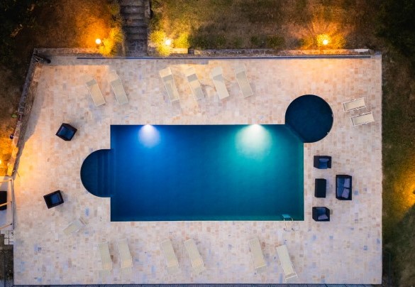 Night view of the pool - Ca Quattrocchi