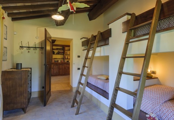 Twin bedroom no.3 with bunk beds - Ca Seppe