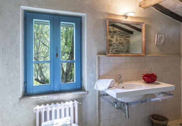 Bagno con doccia n.4 en-suite con camera n.4 –  Campodalto 