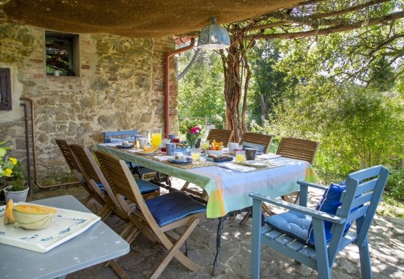 The table prepared for outdoor breakfasts - Campodalto