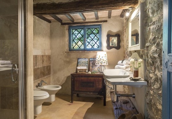 Bagno con doccia n.2, en-suite alla camera n.2  – Campodalto 