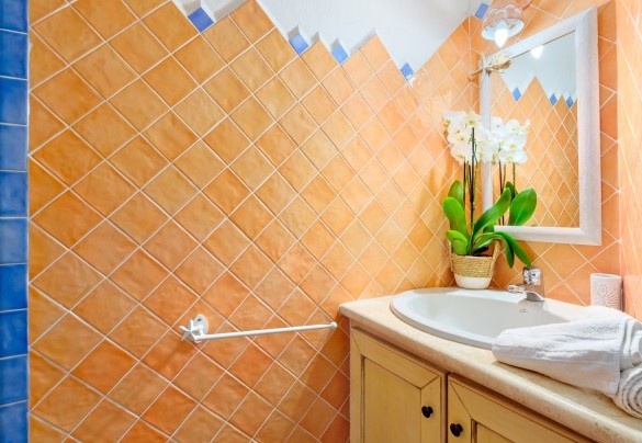 Bagno con doccia n. 2, en-suite alla camera n. 2 – Casa Maestrale