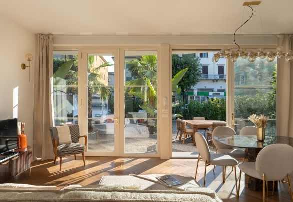 The living room with TV – Casa Amare