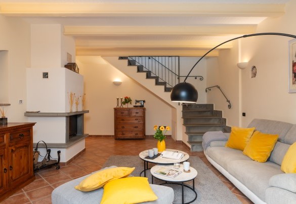 The living room in the unit 1 – Casa da Sogno