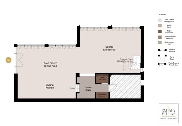 Ground floor - Casa dei Fiamminghi