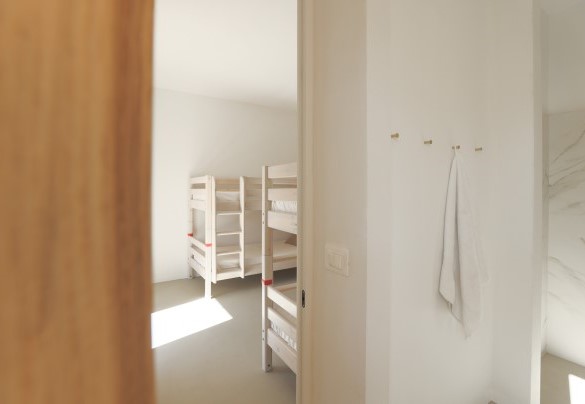 The twin bedroom with 2 bunk beds n.2 on the first floor - Casa dei Fiamminghi   