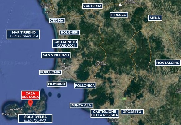 Casa del Duca - Mappa