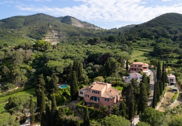 La proprietà è circondata dal prestigioso parco di circa 5000mq, con oltre cento piante, olivi, pini e alberi ad alto fusto - Casa del Duca