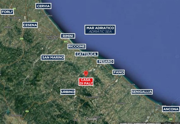 Casa di Palì - Mappa