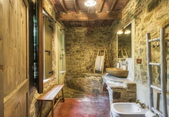 Bathroom n.3 with shower en-suite with room n.3  - Casa di Pan    