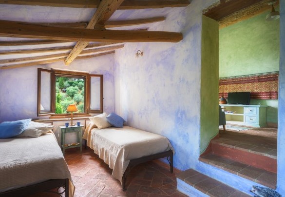 Twin bedroom n.2 in unit 2 - Casa di Pan