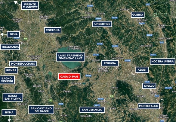 Casa di Pan - Map