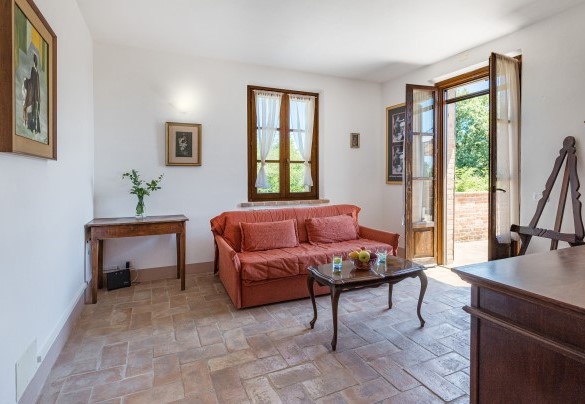 Living room with exit to the panoramic terrace - Casa Eusebia