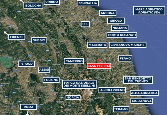 Casa Felicità - Mappa 