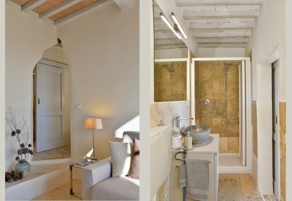 The bathroom with shower no. 1 on the ground floor – Casa La Pratellaccia