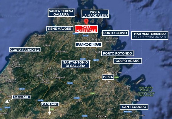 Casa Maestrale - Mappa