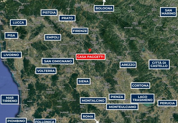 Casa Paggetti - Mappa
