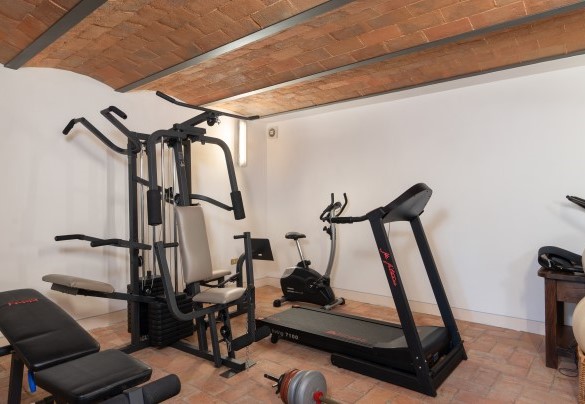 La palestra al piano seminterrato – Casa Paggetti 
