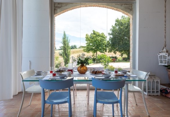 La panoramica zona pranzo esterna – Casa Pilar