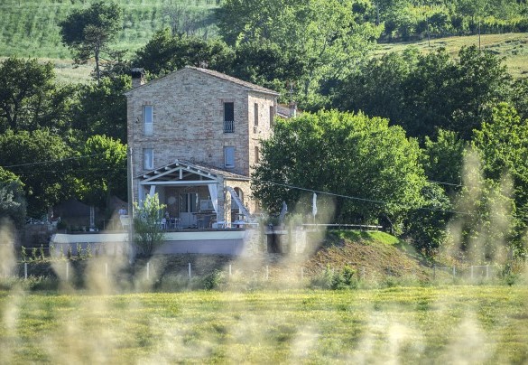 The exterior of the property is level around the house but otherwise characterized by slight terracing – Casa Pilar
